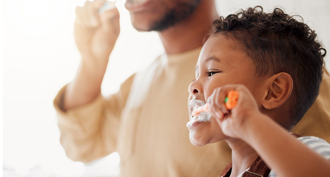 Child brushing their teeth for preventive dental care