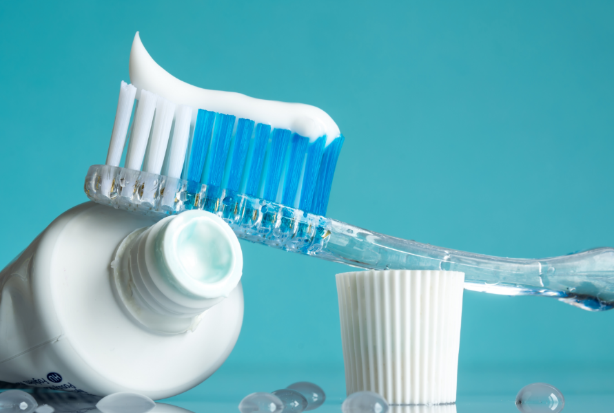 Toothbrush and toothpaste